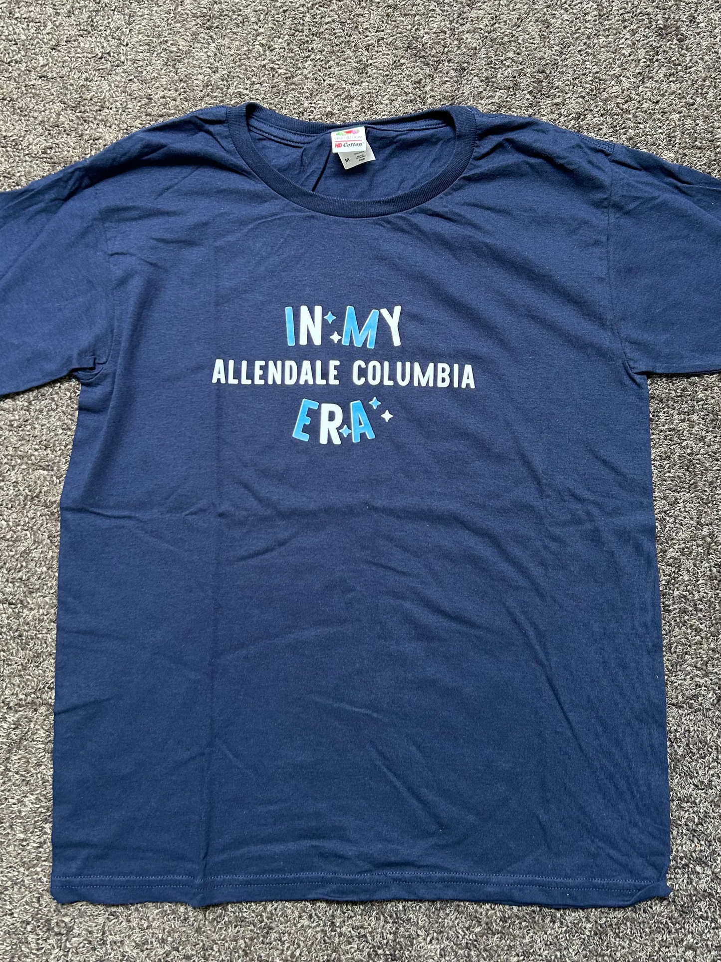 "In My Allendale Columbia Era" Navy Blue T-Shirts
