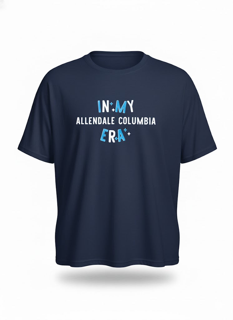 "In My Allendale Columbia Era" Navy Blue T-Shirts