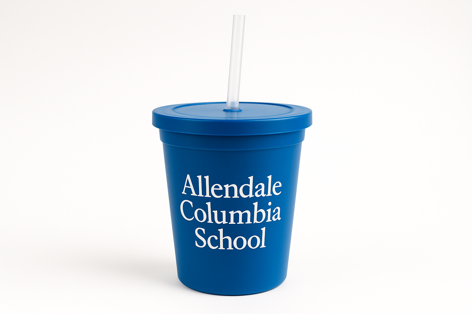 add the words "Allendale Columbia School" in white lettering