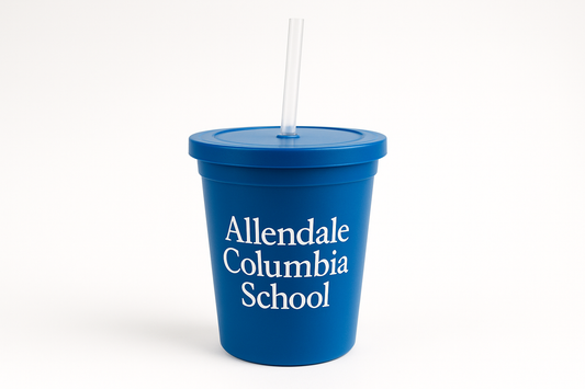 add the words "Allendale Columbia School" in white lettering
