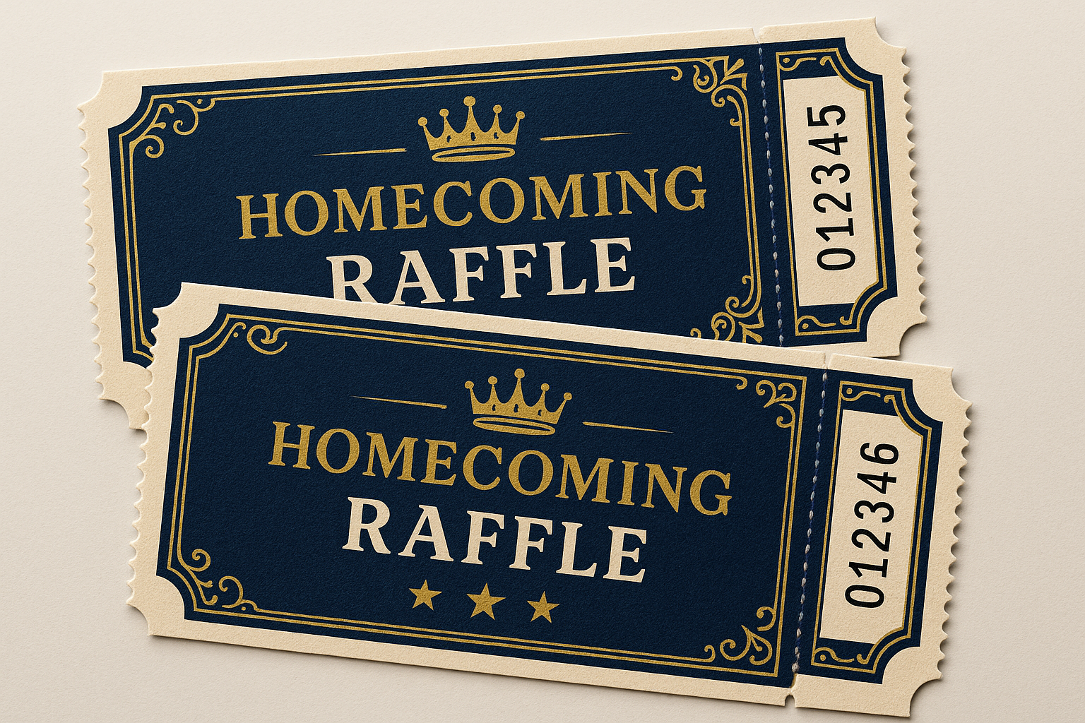 raffle tickets, homecoming