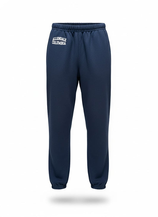 Classic Navy Blue Allendale Columbia Sweatpants