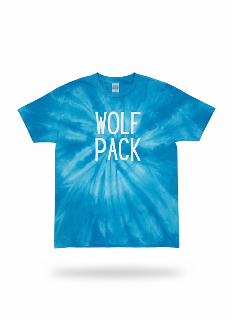 Turquoise Tie-Dye Wolf Pack T-Shirt