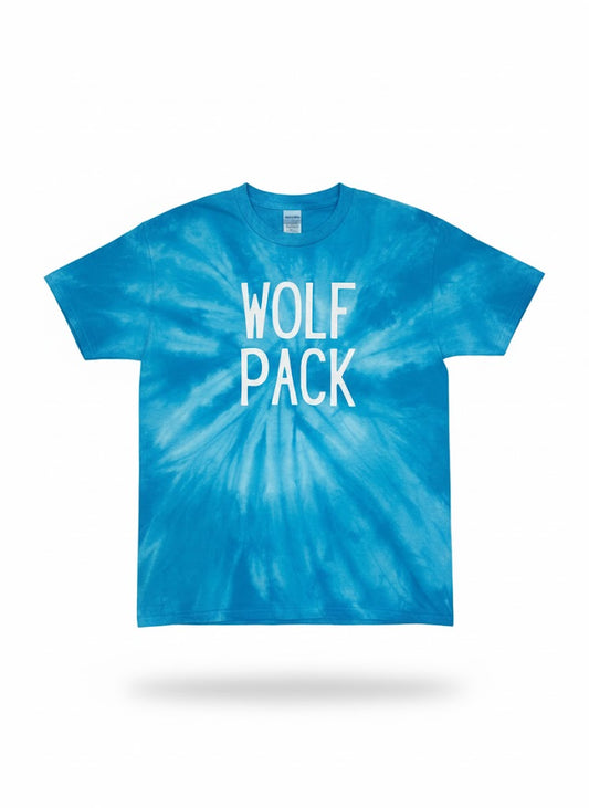 Turquoise Tie-Dye Wolf Pack T-Shirt